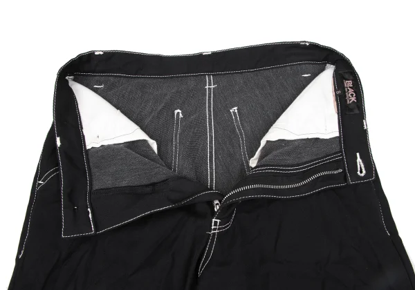 BLACK COMME des GARCONS Stitch Roll-Up Pants K-172725_007
