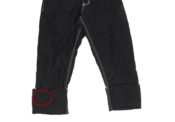 BLACK COMME des GARCONS Stitch Roll-Up Pants K-172725_008