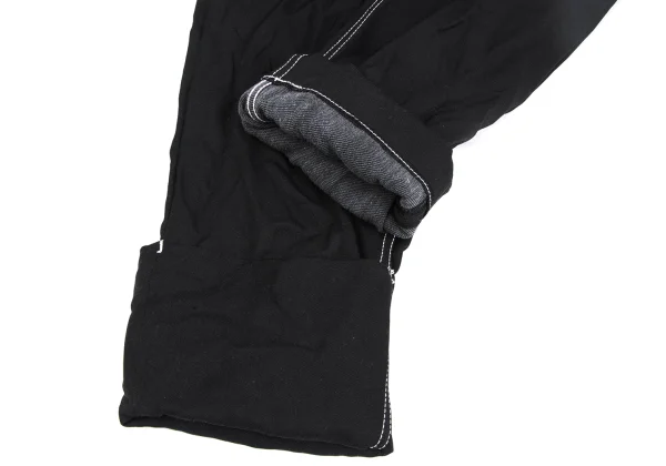 BLACK COMME des GARCONS Stitch Roll-Up Pants K-172725_010