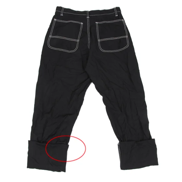 BLACK COMME des GARCONS Stitch Roll-Up Pants K-172725_011