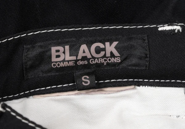 BLACK COMME des GARCONS Stitch Roll-Up Pants K-172725_015