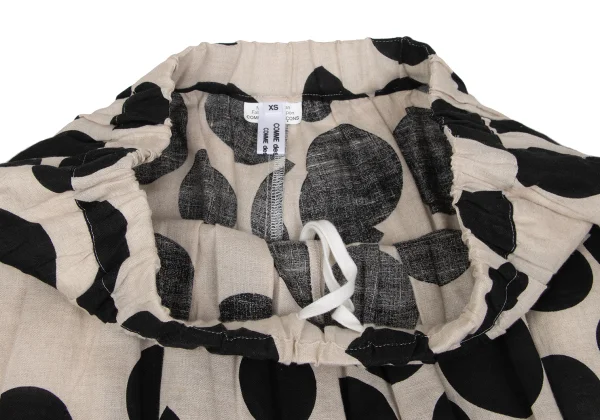 COMME des GARCONS Dot Print Hole Design Skirt Pants K-172727_005