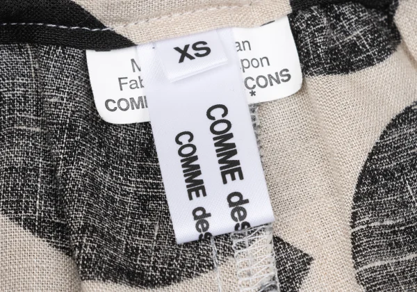 COMME des GARCONS Dot Print Hole Design Skirt Pants K-172727_014