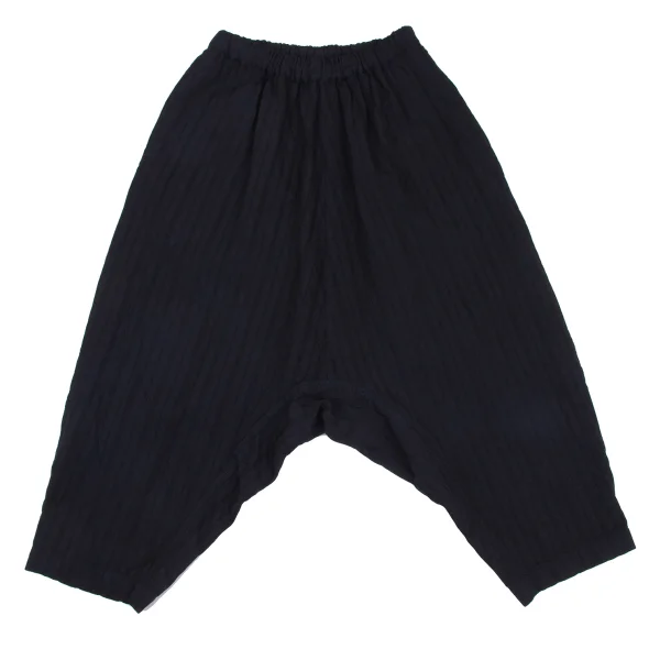 COMME des GARCONS Striped Dropped Crotch Pants Navy S K-172728_001