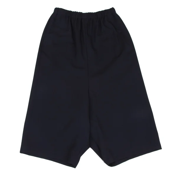 COMME des GARCONS Wool Gaba Dropped Crotch Pants Navy S K-172729_001
