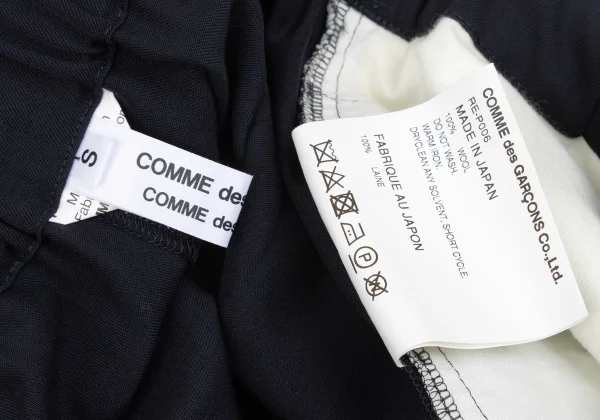COMME des GARCONS Wool Gaba Dropped Crotch Pants K-172729_010