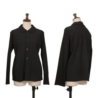 tricot COMME des GARCONS Rib Sleeve Switching Round Collar Shirt