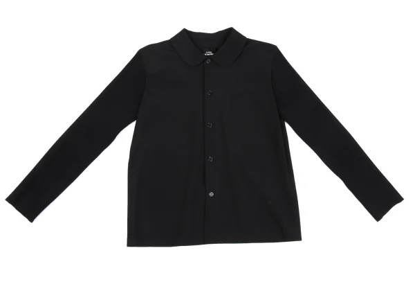 tricot COMME des GARCONS Rib Sleeve Switching Round Collar Shirt K-172734_002