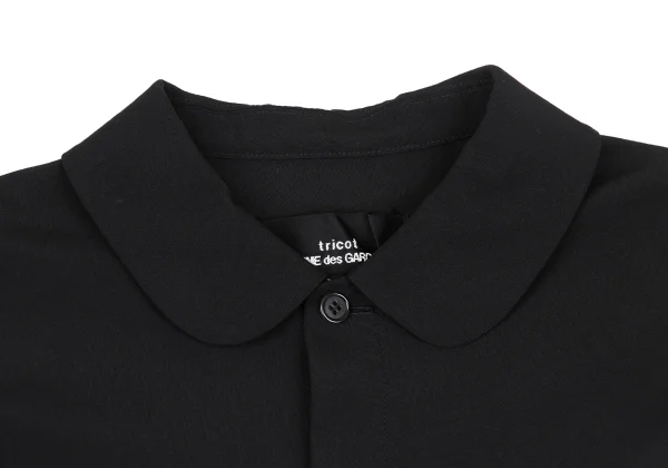 tricot COMME des GARCONS Rib Sleeve Switching Round Collar Shirt K-172734_004
