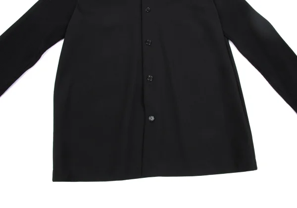 tricot COMME des GARCONS Rib Sleeve Switching Round Collar Shirt K-172734_008