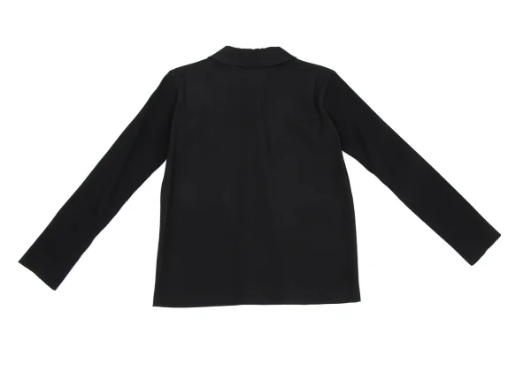 tricot COMME des GARCONS Rib Sleeve Switching Round Collar Shirt K-172734_010