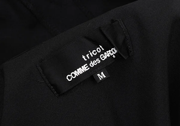 tricot COMME des GARCONS Rib Sleeve Switching Round Collar Shirt K-172734_012
