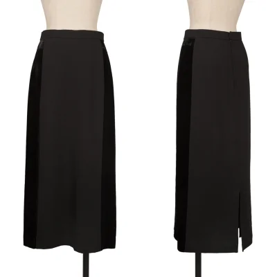 tricot COMME des GARCONS Side Velour Switching Long Skirt
