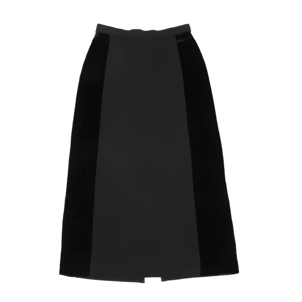 tricot COMME des GARCONS Side Velour Switching Long Skirt K-172735_002
