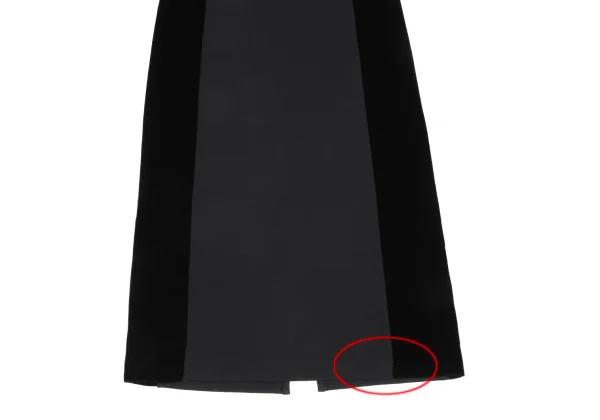 tricot COMME des GARCONS Side Velour Switching Long Skirt K-172735_004