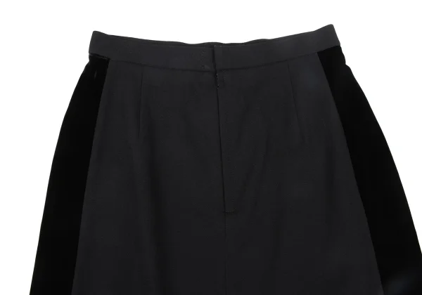 tricot COMME des GARCONS Side Velour Switching Long Skirt K-172735_007