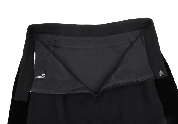 tricot COMME des GARCONS Side Velour Switching Long Skirt K-172735_010