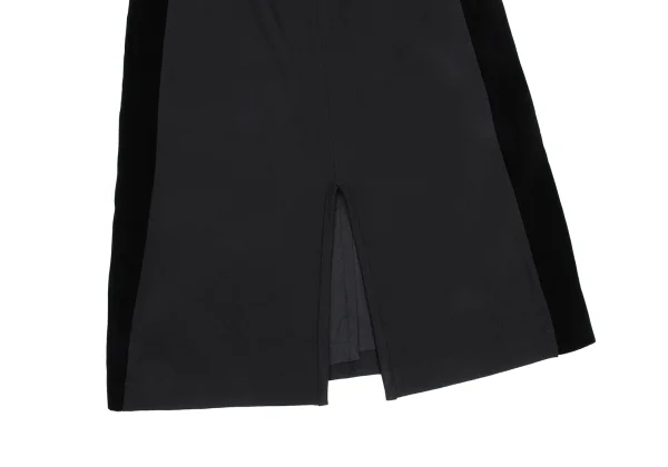 tricot COMME des GARCONS Side Velour Switching Long Skirt K-172735_011