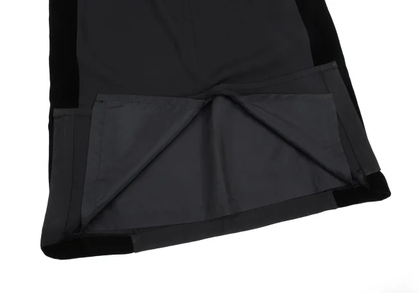 tricot COMME des GARCONS Side Velour Switching Long Skirt K-172735_015