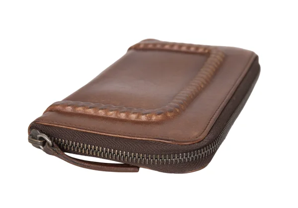 Jean Paul GAULTIER Leather Rope Embossed Long Wallet K-172740_006
