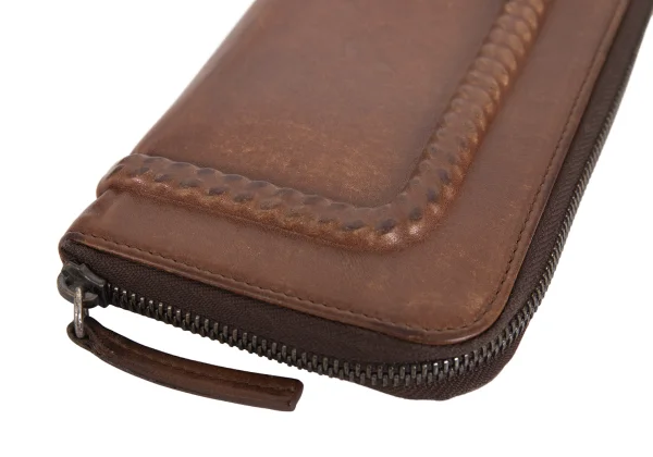 Jean Paul GAULTIER Leather Rope Embossed Long Wallet K-172740_007