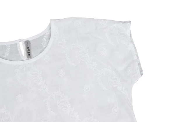 ASHA BY MDS Embroidery Short Sleeve Blouse K-172741_004