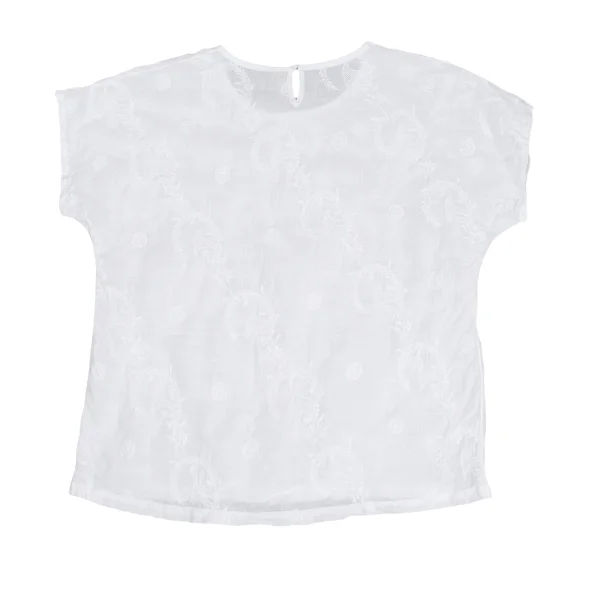 ASHA BY MDS Embroidery Short Sleeve Blouse K-172741_009
