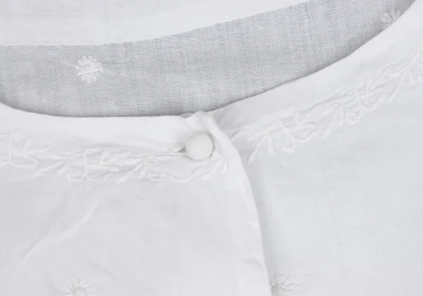 ASHA BY MDS Cotton Embroidery Short Sleeve Blouse K-172744_004