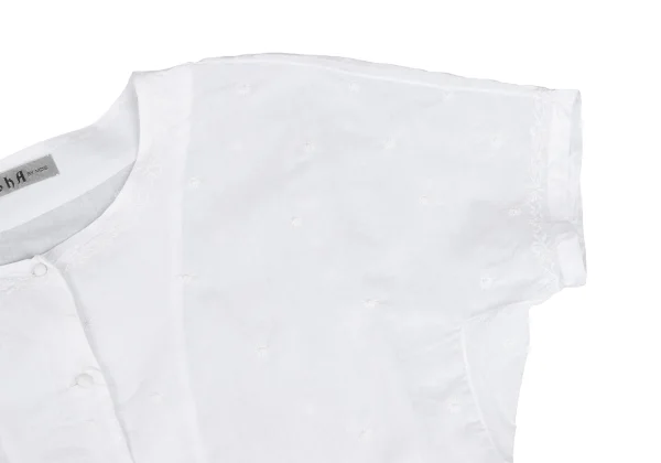 ASHA BY MDS Cotton Embroidery Short Sleeve Blouse K-172744_005