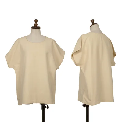 ASHA BY MDS Cotton Wood Beads Design Pull Over Blouse
