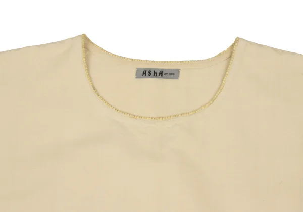 ASHA BY MDS Cotton Wood Beads Design Pull Over Blouse K-172745_003