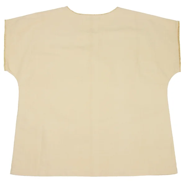 ASHA BY MDS Cotton Wood Beads Design Pull Over Blouse K-172745_008