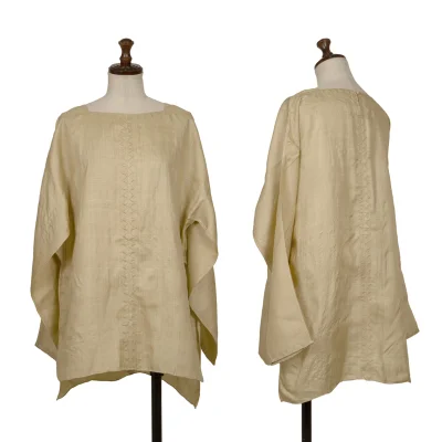 ASHA BY MDS Patch Design Silk Blouse