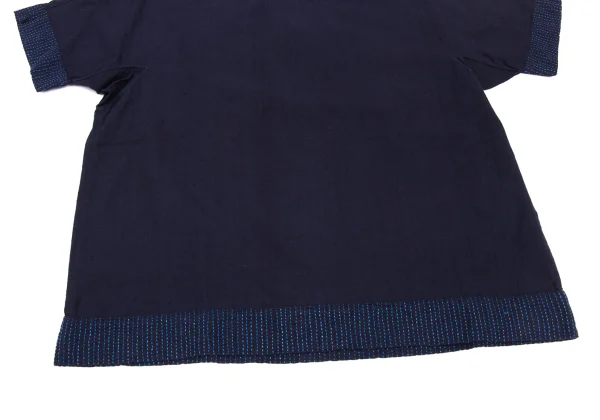 ASHA BY MDS Dyed Stitch Design Cotton Short Sleeve Blouse K-172757_007