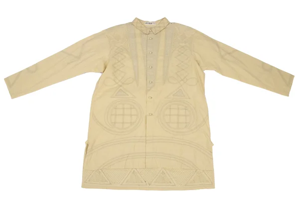 ASHA BY MDS Cotton Embroidery Long Shirt K-172763_002