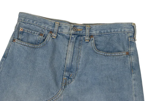 JUNYA WATANABE MAN PINK COMME des GARCONS Distressed Denim Skirt K-172764_003