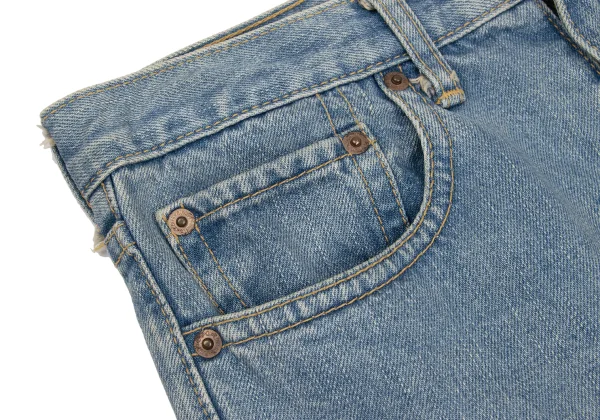 JUNYA WATANABE MAN PINK COMME des GARCONS Distressed Denim Skirt K-172764_004