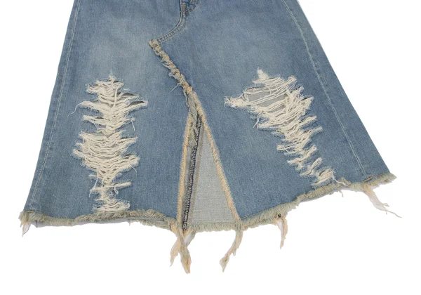 JUNYA WATANABE MAN PINK COMME des GARCONS Distressed Denim Skirt K-172764_007