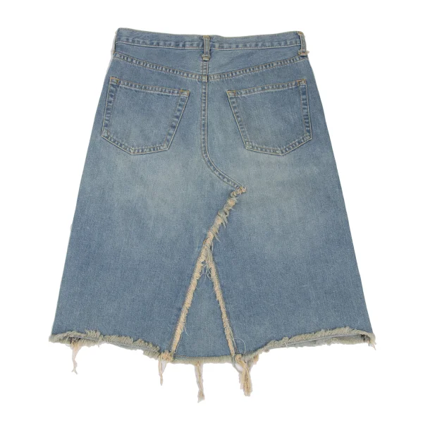JUNYA WATANABE MAN PINK COMME des GARCONS Distressed Denim Skirt K-172764_012
