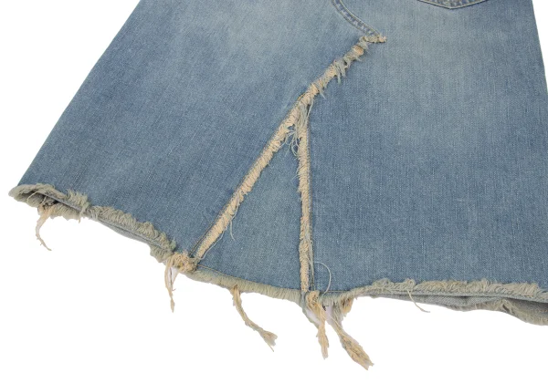 JUNYA WATANABE MAN PINK COMME des GARCONS Distressed Denim Skirt K-172764_014