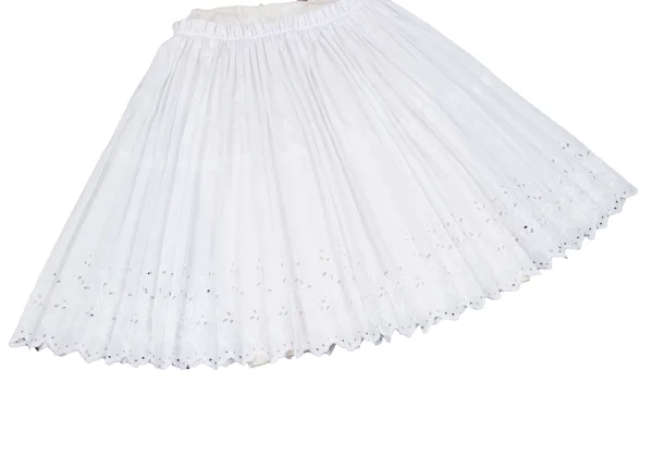 COMME des GARCONS Embroidery Hem Layered Design Pleats Skirt K-172766_007