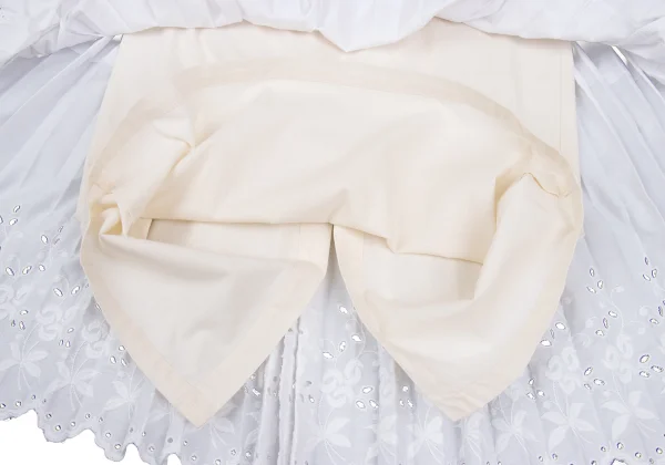 COMME des GARCONS Embroidery Hem Layered Design Pleats Skirt K-172766_010