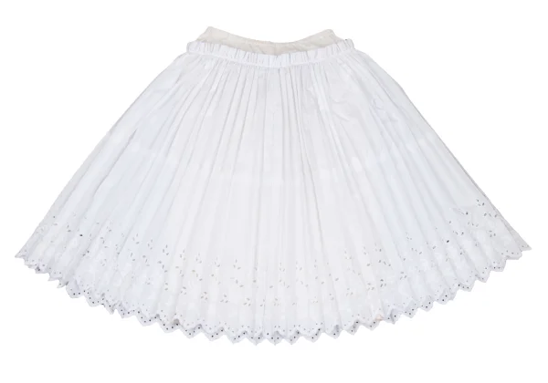 COMME des GARCONS Embroidery Hem Layered Design Pleats Skirt K-172766_011