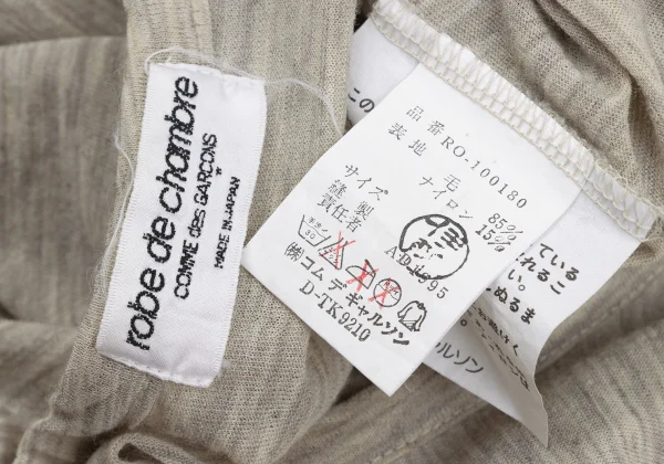 robe de chambre COMME des GARCONS Wool Blend Drawing Flower Print Dress K-172769_016