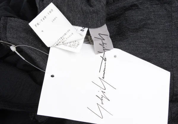 Yohji Yamamoto FEMME Hem Switching Wool Tunic K-172771_013