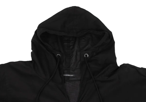 Yohji Yamamoto FEMME Cotton Skipper Hooded Poncho Coat K-172772_004