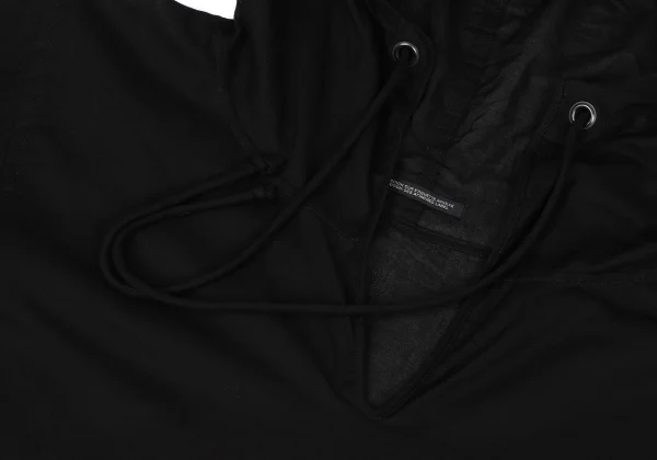 Yohji Yamamoto FEMME Cotton Skipper Hooded Poncho Coat K-172772_005