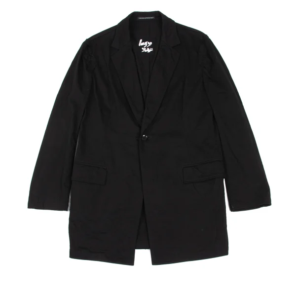 Yohji Yamamoto NOIR Washer Finish Puckered Seam Jacket K-172773_002