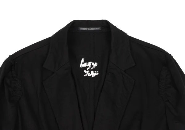 Yohji Yamamoto NOIR Washer Finish Puckered Seam Jacket K-172773_004