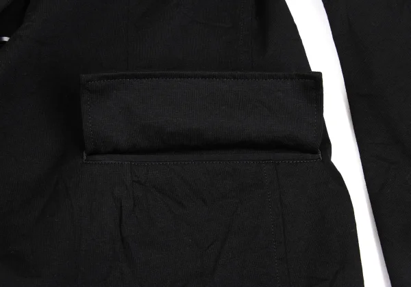 Yohji Yamamoto NOIR Washer Finish Puckered Seam Jacket K-172773_010